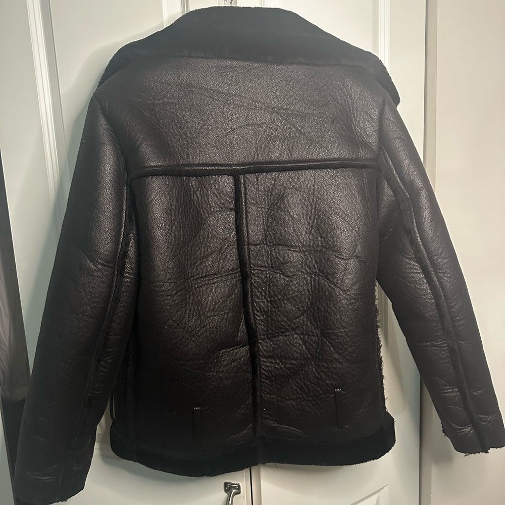 Black Leather Coat